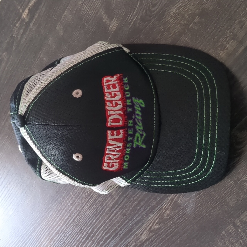 Grave Digger Monster Truck Adjustable Hat Cap Monster Jam